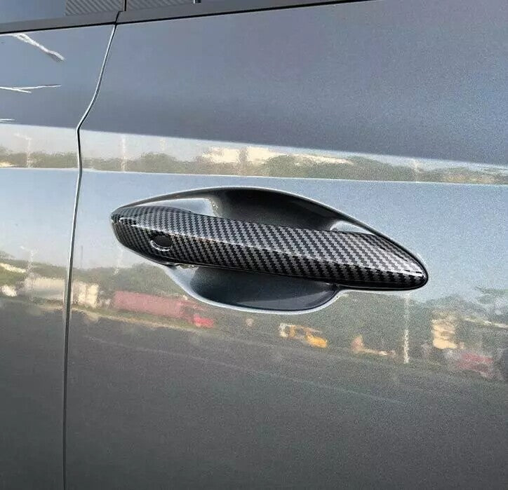 For 2024 for Hyundai Santa Cruz Accessories Carbon Fiber Door Handle Covers Trim
