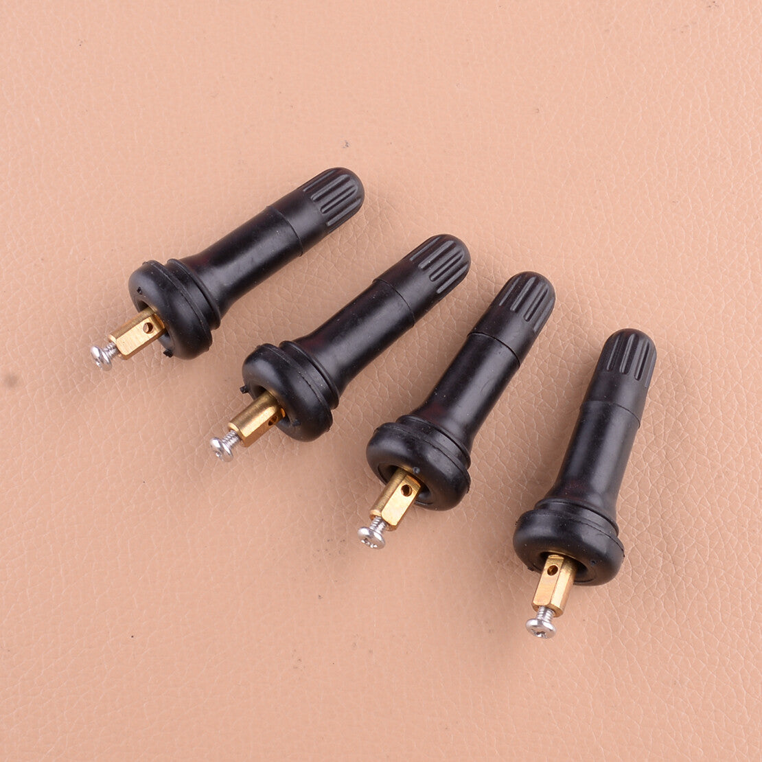 4x Fit for Renault Clio Rubber Valve Stem Tire Sensor TPMS Service Rebuild Kit Q