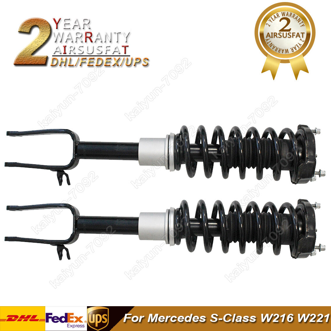 2x for Mercedes E-Class W211 S211 E350 2006-2009 Front Shock Absorber Struts 4WD