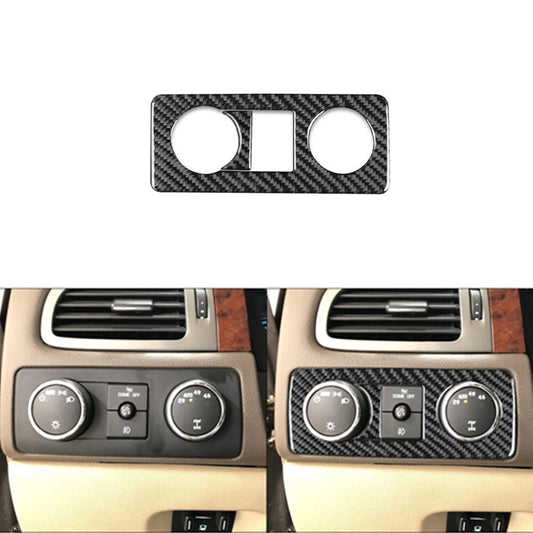 Carbon Fiber Dim Light Control Trim For Silverado/tahoe/ for sierra 2007-2014 Type A