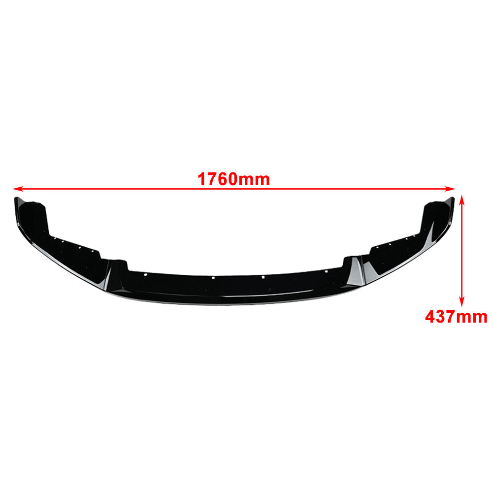Carbon Fiber Black CS Style Front Bumper Spoiler Lip Fit for BMW F87 M2 2016-2021 17