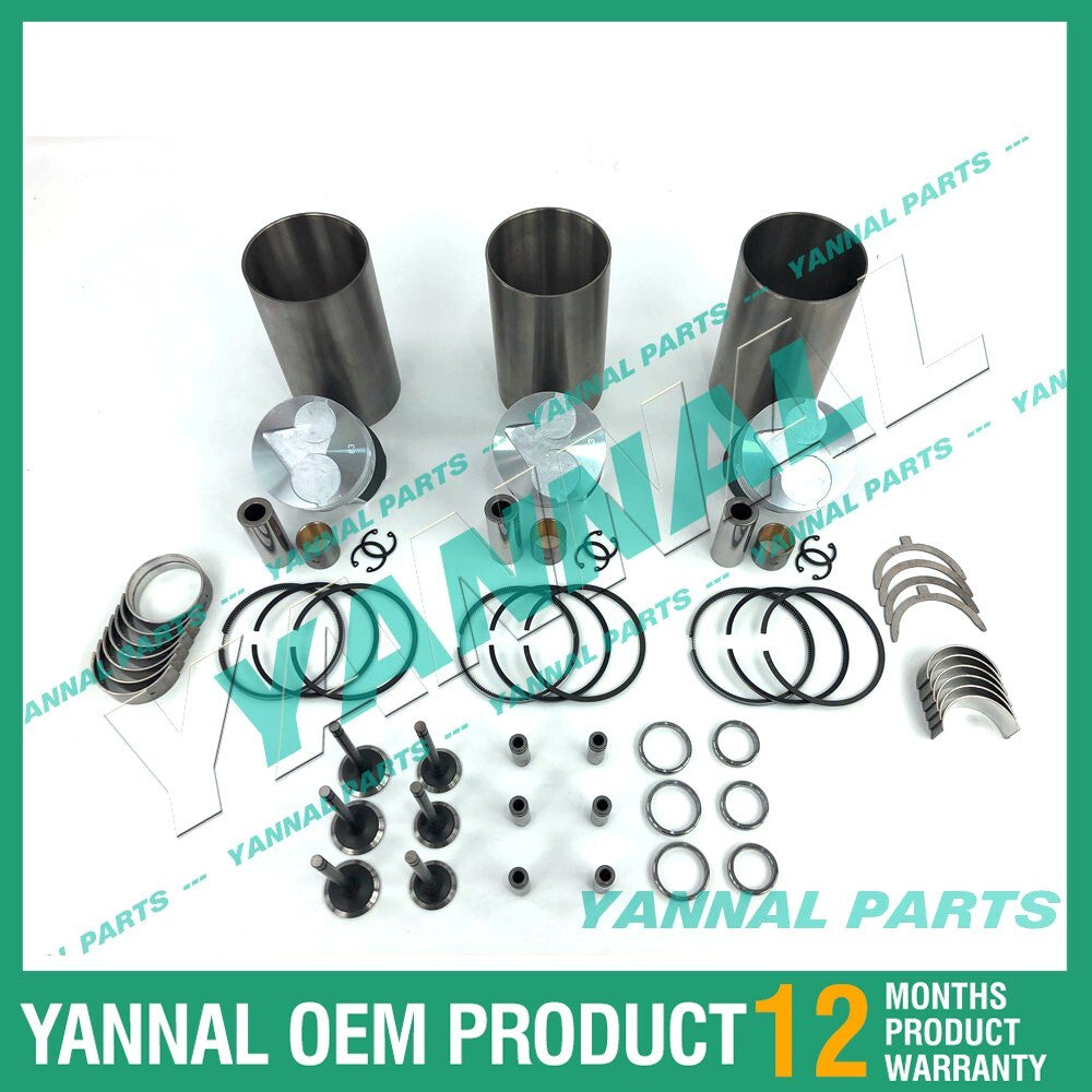 new D1463 Reconstruction and Overhaul Kit with Gaskets, Bearings, and Valve Train for Kubota