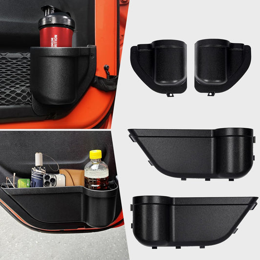 Door Storage Box For 2018-2024 for Jeep for Wrangler JL JT 4XE Tray Accessories 4-PACK