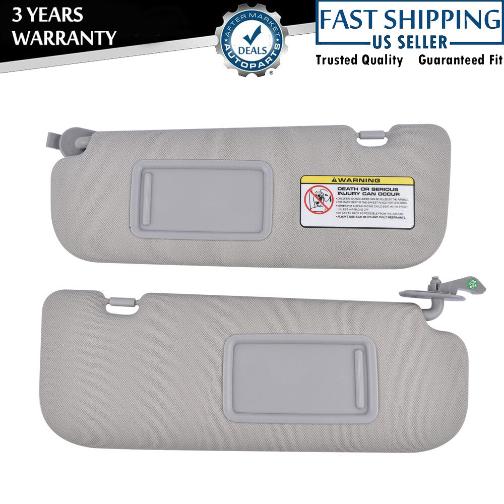1 Pair Sun Visor Left Right for Hyundai for Elantra 15 GL 852103X000TX 852203X000TX