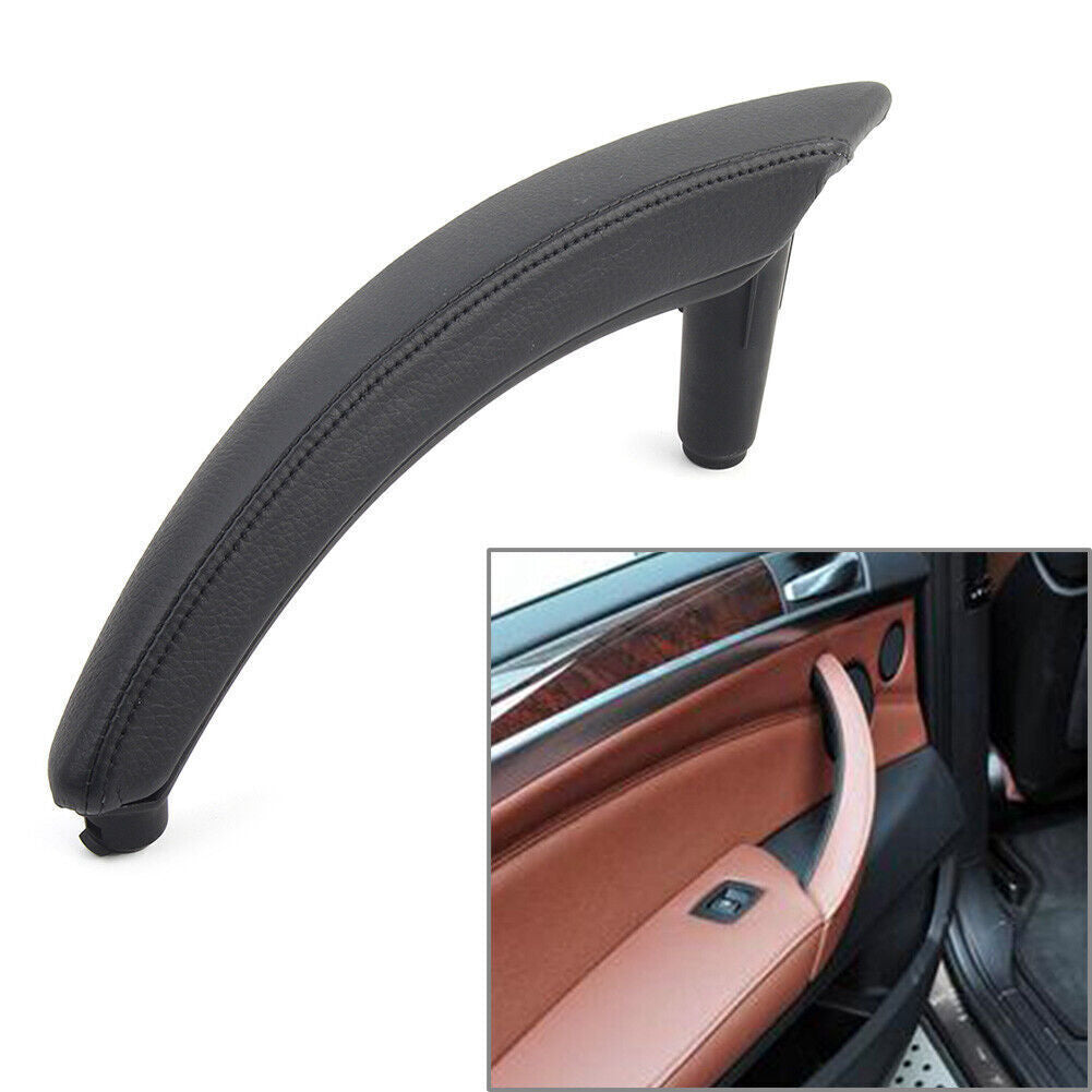 for BMW X5 E70 2007-2013 E71/E72 X6 Door Trim Pull Handle Left Side Real Leather