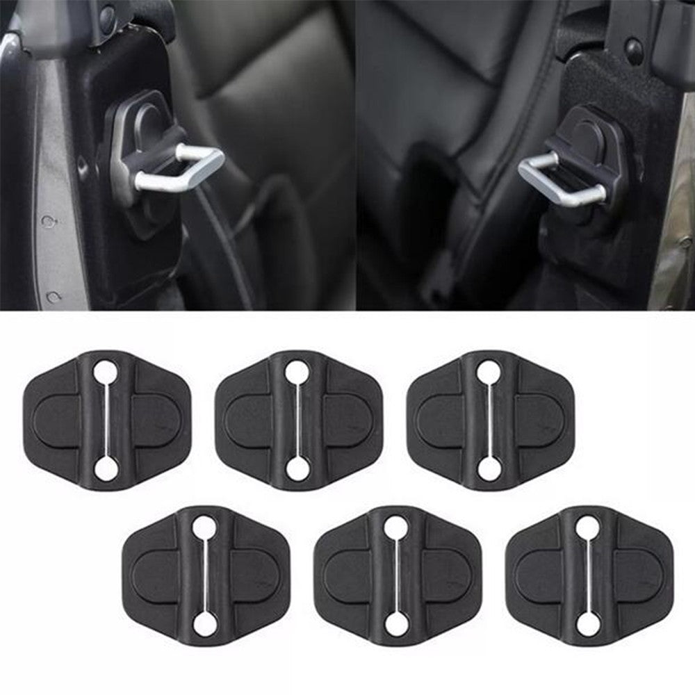 1 Set Door Lock Cover and Screw Protector Trim for Jeep for Wrangler JL JT 2018-2024