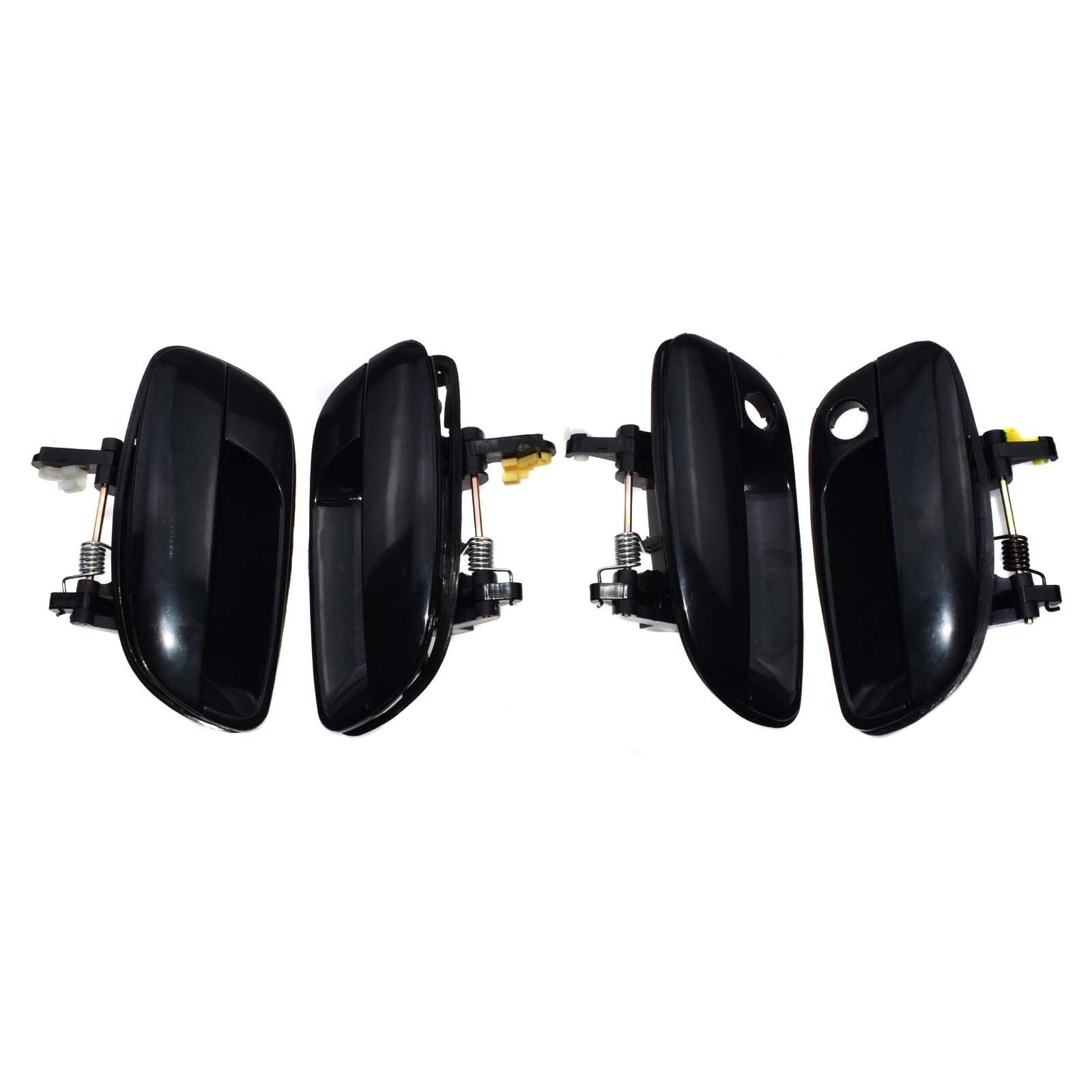 For 01-05 for Hyundai for Elantra 4Pcs Outside Front Rear Left Right Black Door Handle