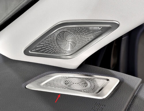 for Honda CR-V CRV 2023-2024 Silver Steel Dash L&R AC Air Outlet Vent Dust Trim