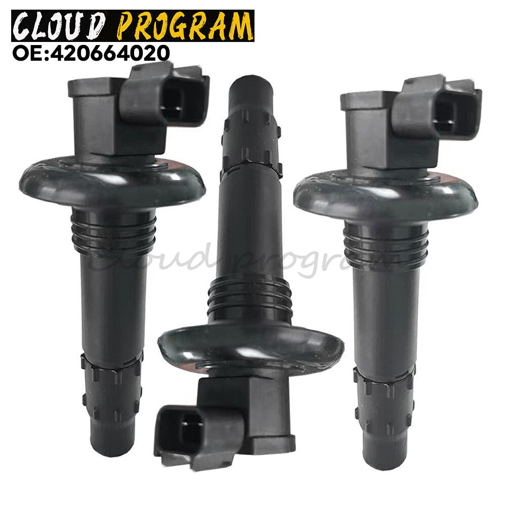 3PCS Suit Ignition Coils For SeaDoo GTIStick GTX GTS GTR RXT RXP WAKE 4TEC v