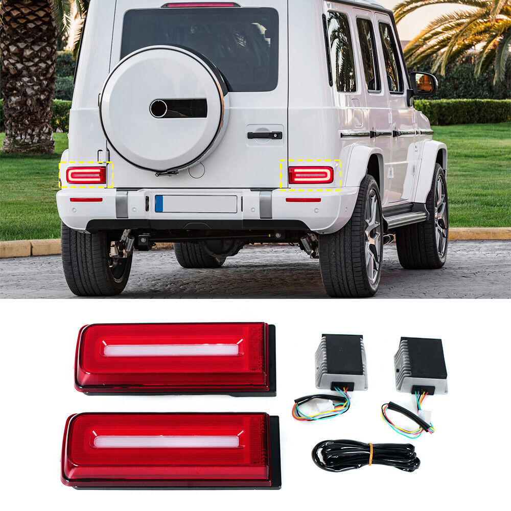 2pcs for Mercedes W463 G-Class G63 AMG 1990-2018 LED Rear Tail Light Brake Light