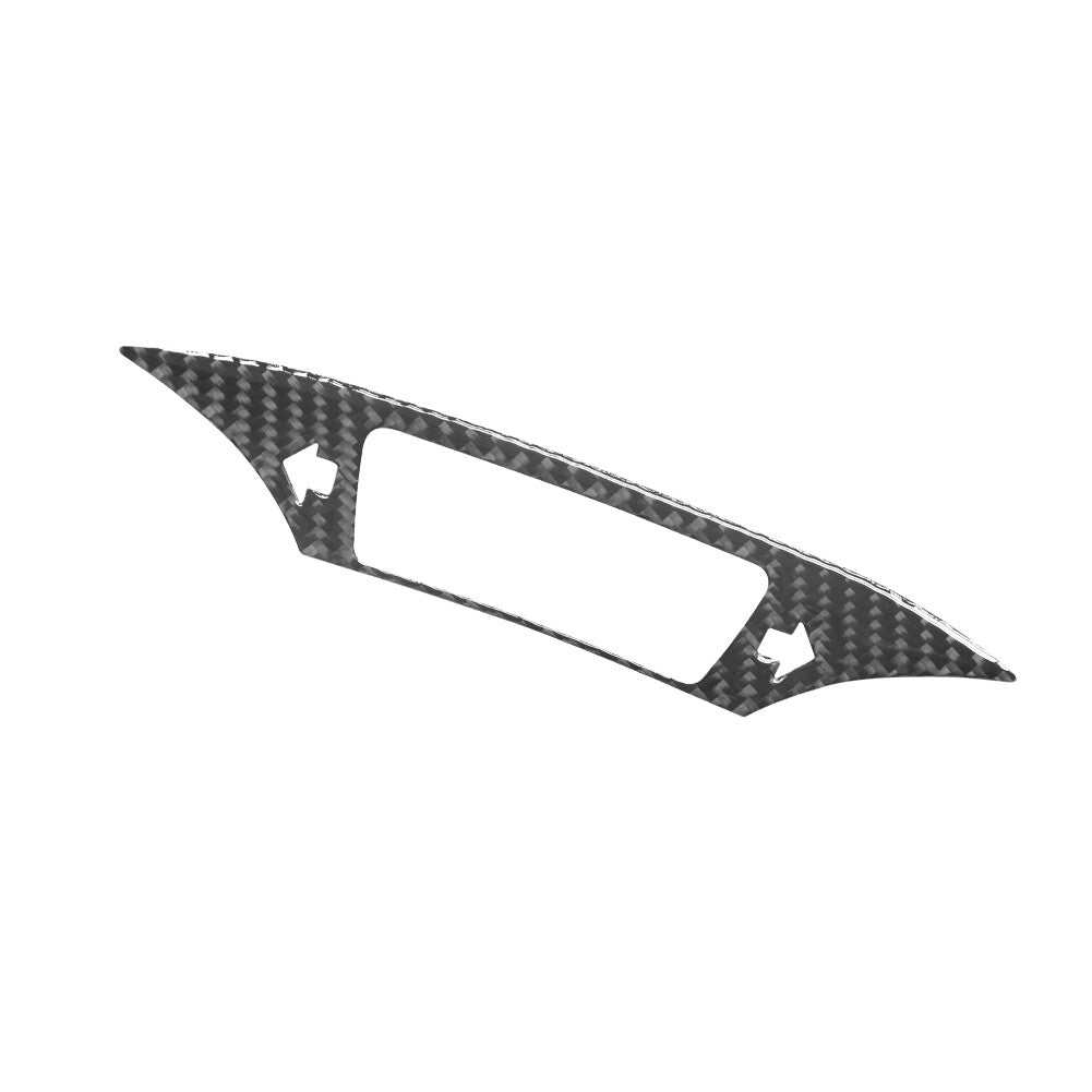 Carbon Fiber Central Console Switch Frame Cover Trim for Audi Q5 Q5L 2018-2021 v