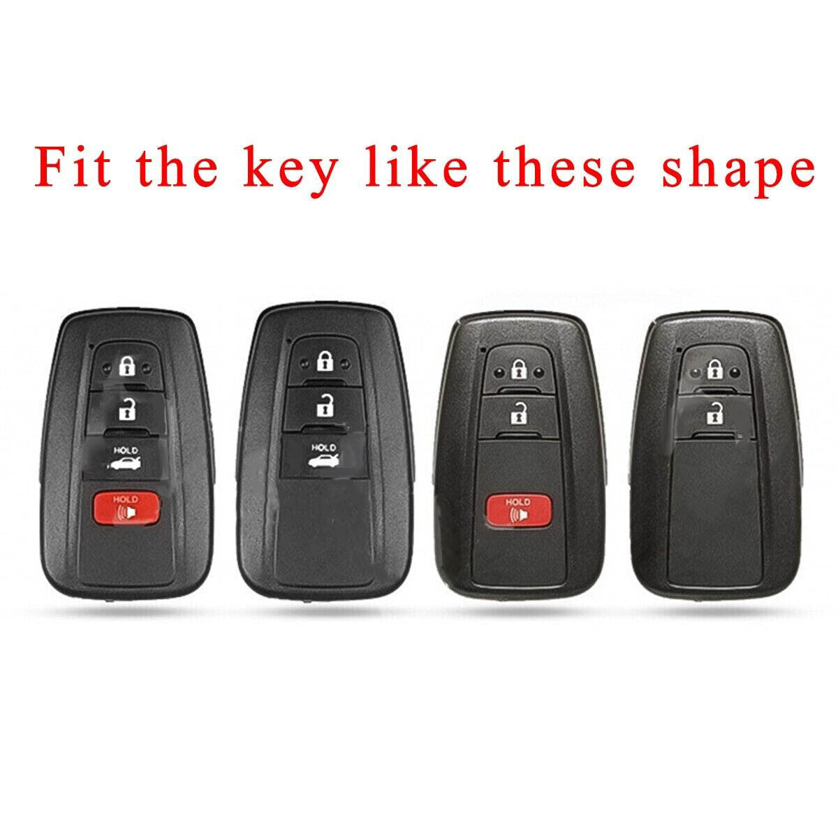 for Toyota for Camry for Corolla C-HR LC150 for Smart Key Fob Chain Cover Case Accessories