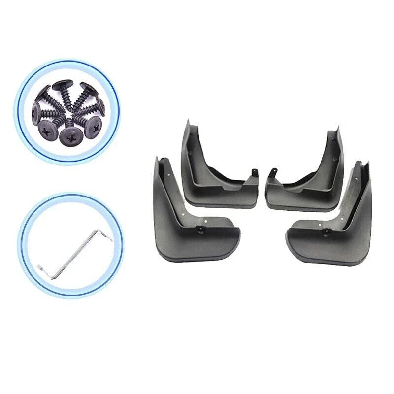 ABS Front+Rear Flaps Flag Splash Mud Guard Protective Fender for BMW E81 E87 Q