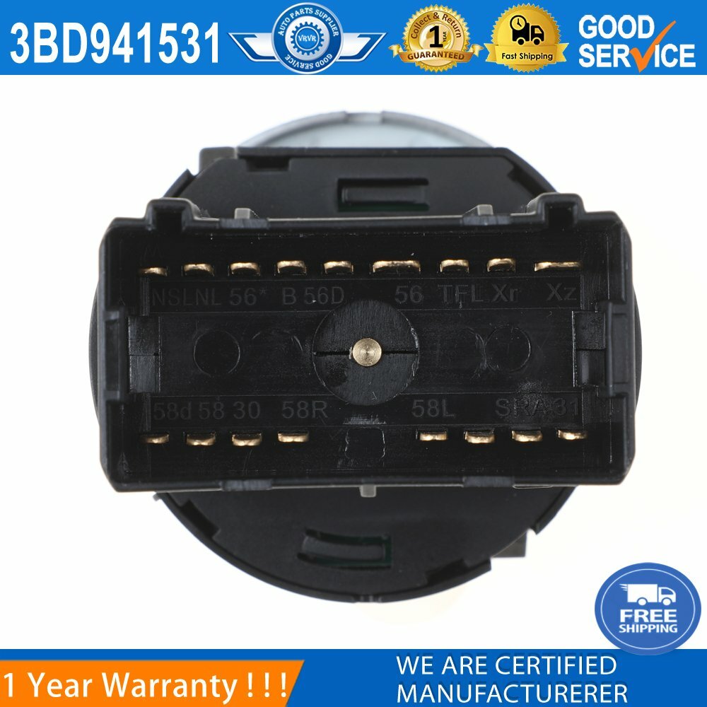 3BD941531 Fog light switch, new, suitable for Volkswagen for Jetta , for Golf , Beetle, for Passat