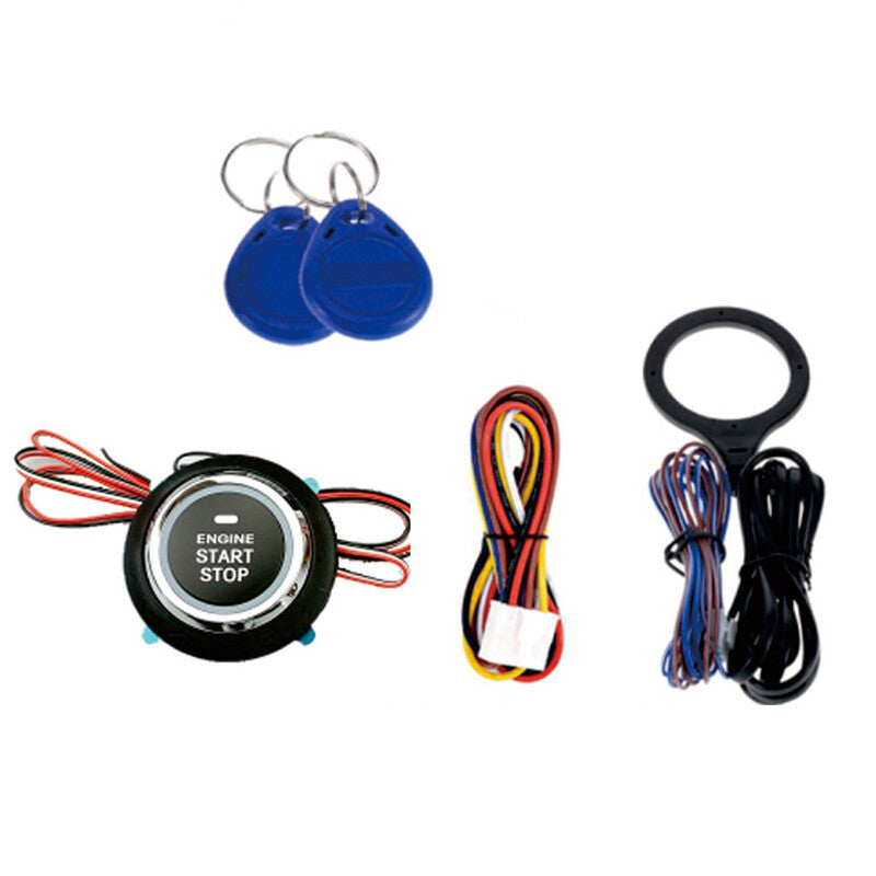 Auto Keyless Entry Engine Alarm Push Button Remote Starter Ignition Switch Set v