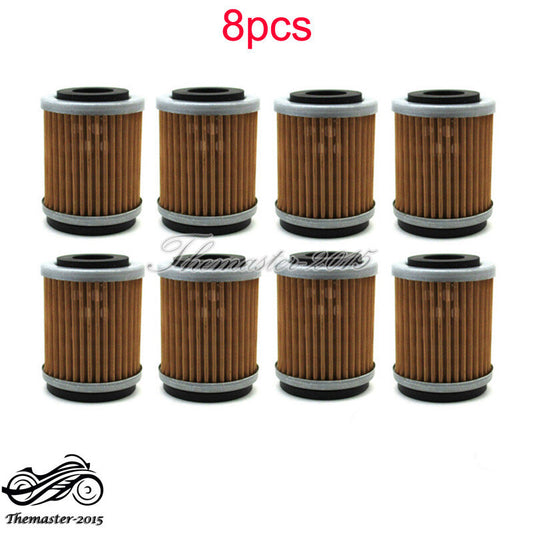 8x Oil Filter for Yamaha YZ426F YZ250F YZ400F TTR250 WR250F WR400F WR426F YFM350 Q