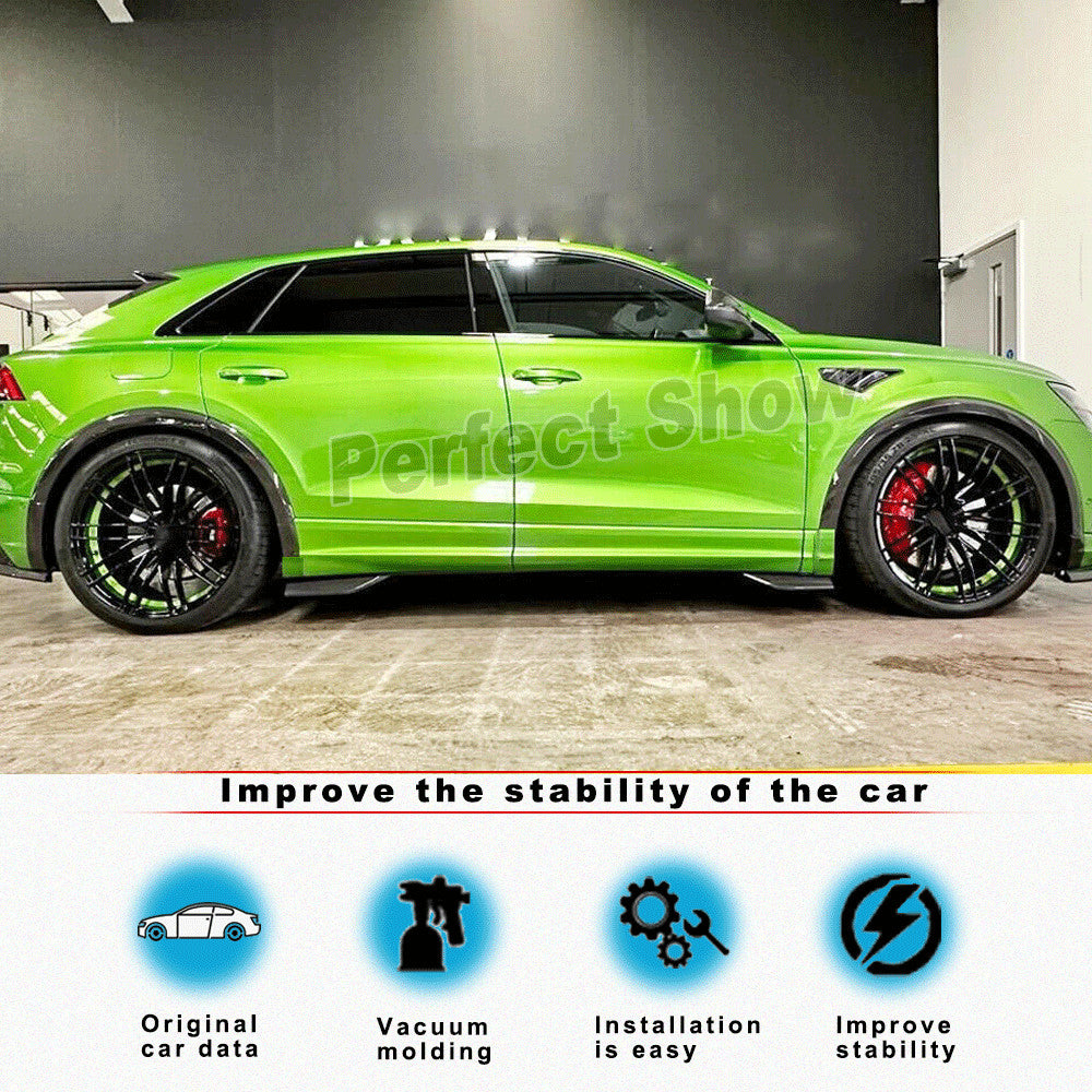 for Audi RS Q8 RSQ8 2020-2023 REAL CARBON Wide Fender Flares Wheel Arch Trim Lip