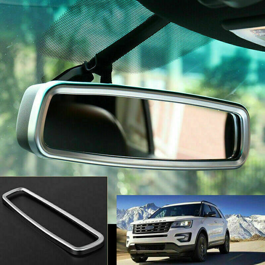for ford  Explorer 2013-2019 Matte ABS Interior Rearview Mirror Frame Cover Trim