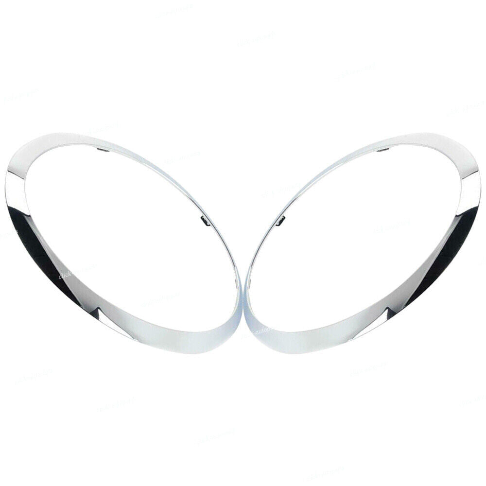2X For 13-18 for MINI F55 F56 Cabrio Front RHLH Headlight Trim Bezel Cap Surround