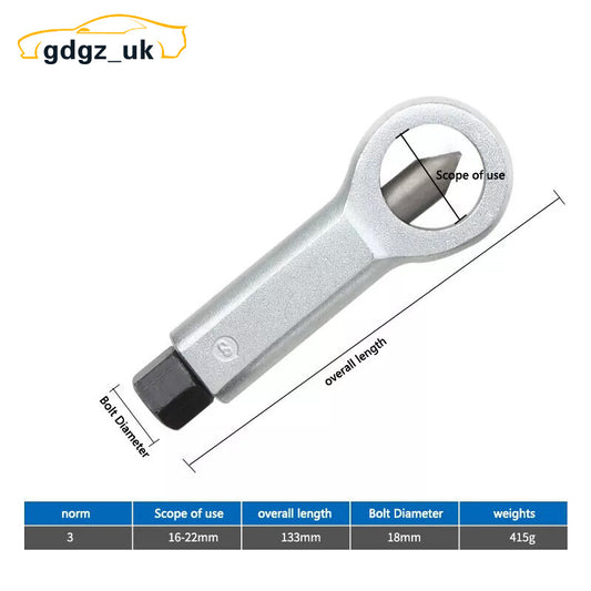 Nut Splitter Cracker Rusty Nut Separator Tool for Removing Broken Nut 16~22mm 3