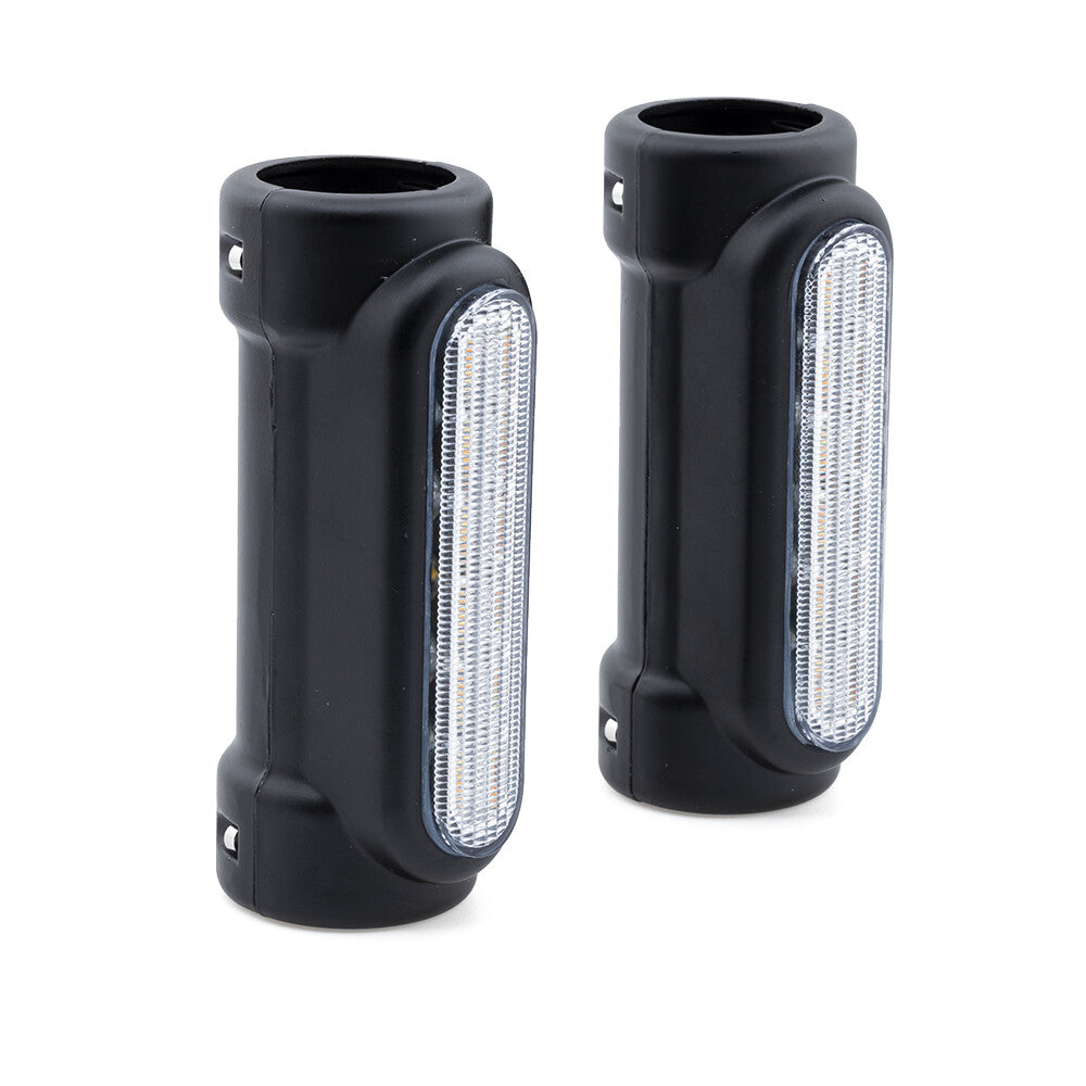1.2532mm Highway Engine Guard Crash Bar LED Turn Signal DRL Light for Harley Q