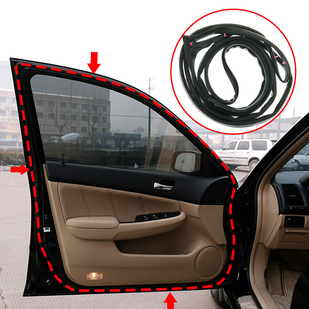 Rubber For 2003-2007 for Honda Accord Front Left Door Seal Weatherstrip Replacement