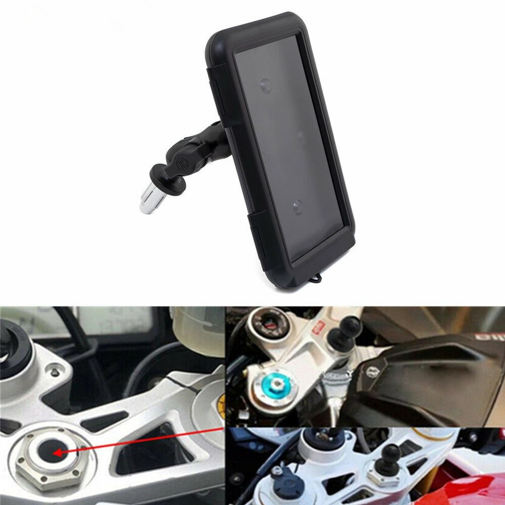 Phone Holder In Fork Stem Mount Bracket Navigation Bracket for BMW S1000RR 10-17 Q