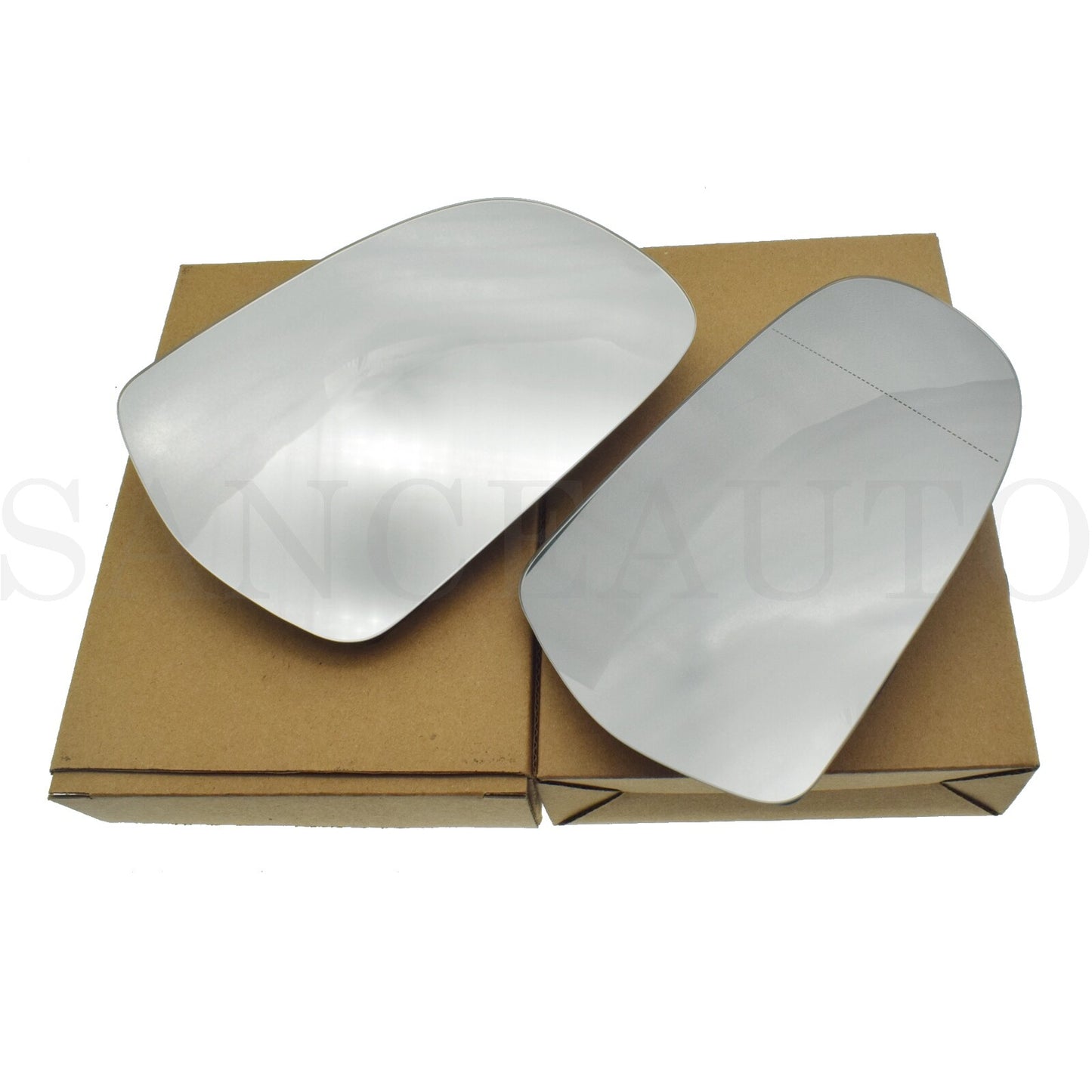 LH Right Grip Mirror Glass with Support and Heating (2 Pieces) Suitable for Audi A5 A3 8P S5 A4 B8 8K0857536F- n