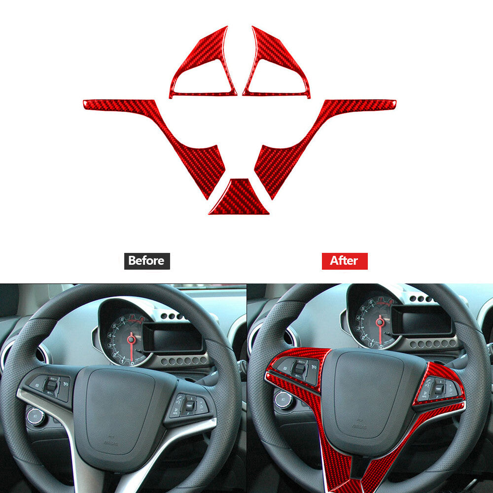2X Carbon Fiber Interior Cup Holder Frame Trim Panel For Explorer 2011-2014 v