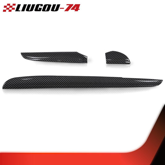Center Control Dashboard Cover Trim Bezel fit for 11+ for Chrysler 300 Carbon Fiber Style - v