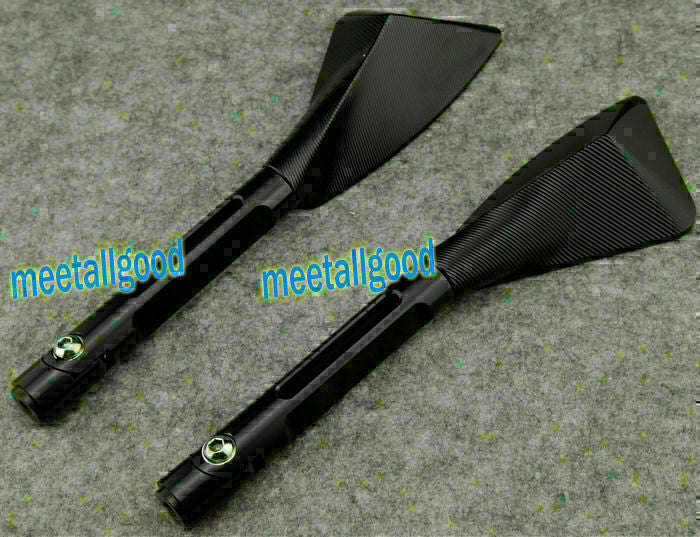 for Yamaha 1999-03 R6 2000-2001 R1 Black Aluminum L&R Rear Side Mirrors 2x CNC Q