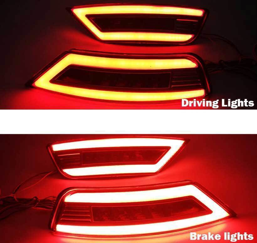 Rear Fog Light Bumper Light Brake lights Kit for Ford Escape Kuga 2013-2019 LED