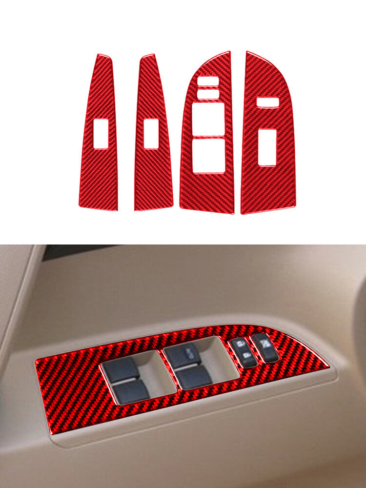 Red Carbon Fiber Interior Driver Side Storage Cover Trim For X1 F48 2016-18 v
