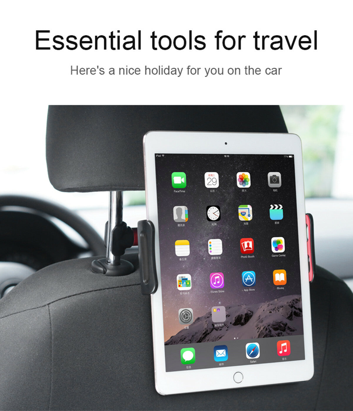 Accessory Headrest Back for Seat Car Holder Mount For ipad Tablet Samsung Phones