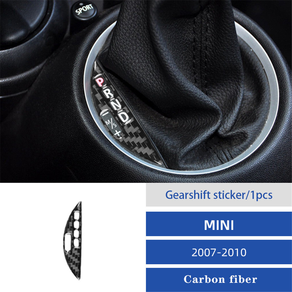 1X Carbon Fiber Control Shift Console Trim for MINI Cooper 2007-2011