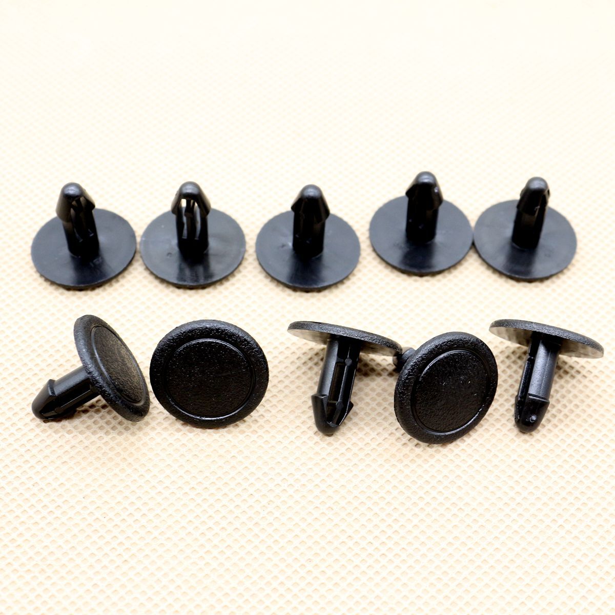 10-piece pack for VW 3C0-863-559 wheel cover mounting and interior trim securing clips