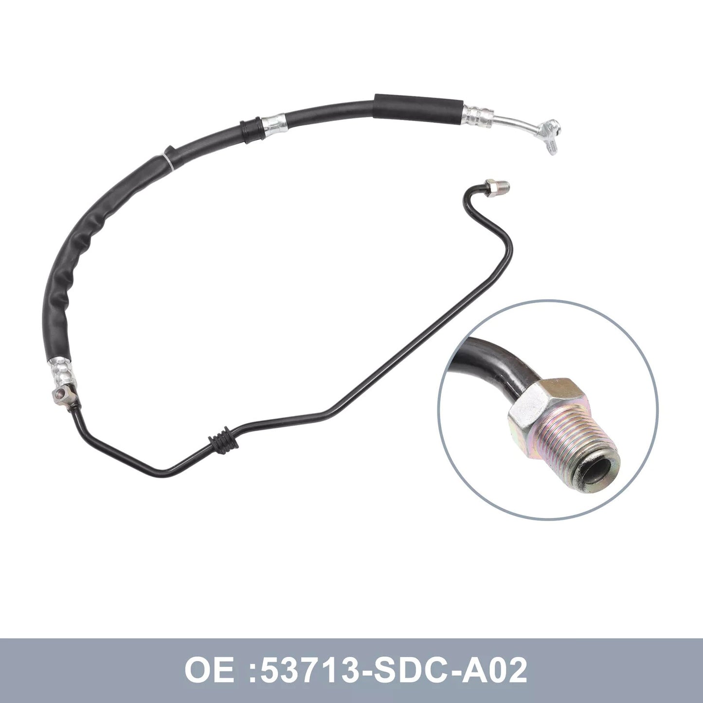 Replacement Power Steering Pressure Hose for Honda Accord 2003-2007 53713SDCA02
