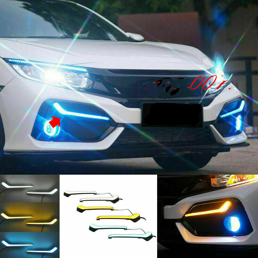 for Honda for Civic Hatchback 2016-2021 LED Daytime Driving Lights/Turn Signal Light