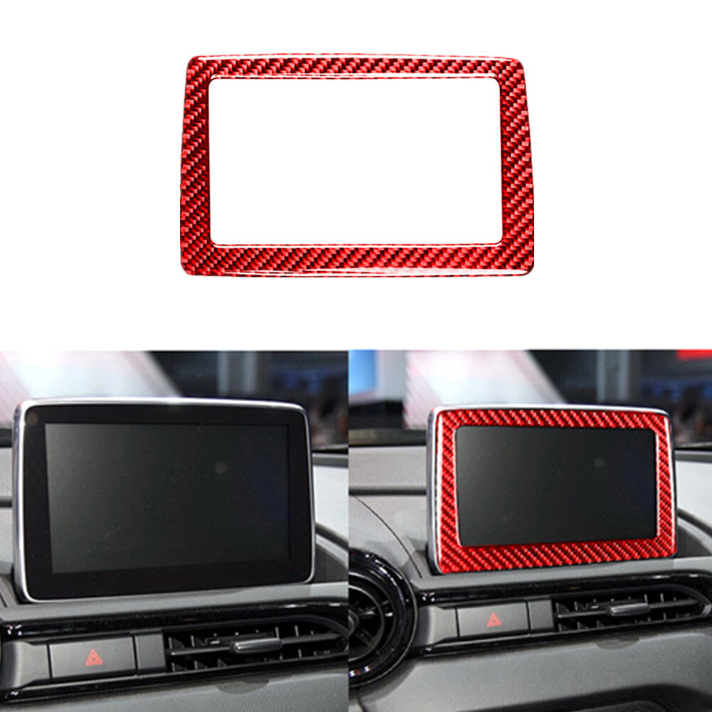 3Pcs Carbon Fiber Steering Wheel Cover Trim For 86 for Subaru BRZ 2016-2020 v