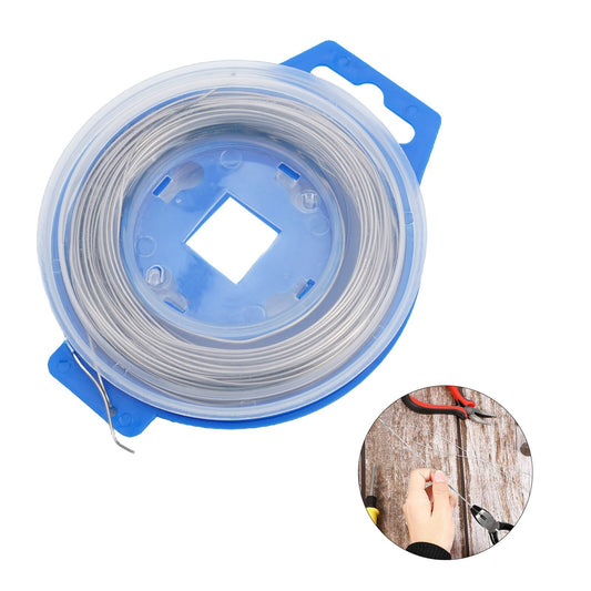 Heavy Duty Stainless Steel Safety Wire 50 ft Roll for Strong Fastening