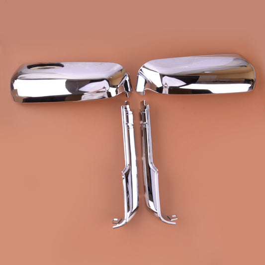for CHRome Top+Side Mirror Cover Fit for Chevy Silverado for GMC for Sierra HD 2020-2022 sd v