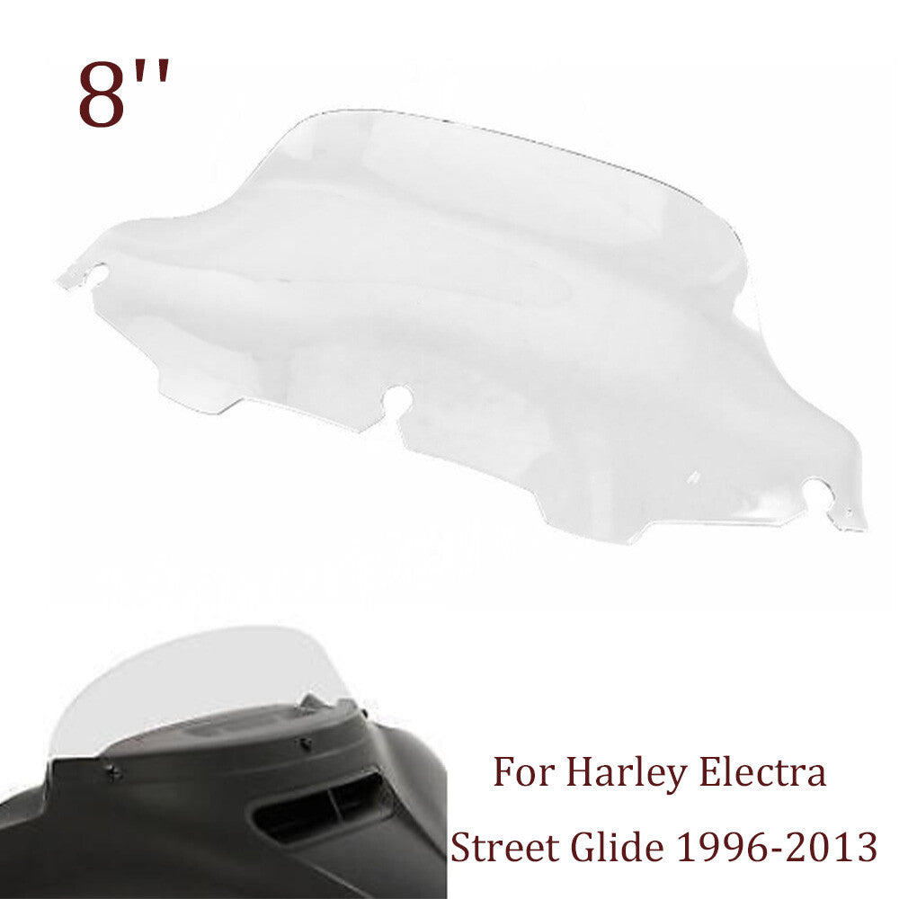 8-inch clear wave windshield suitable for Harley Electra Street Glide 1996 - 2013 - n