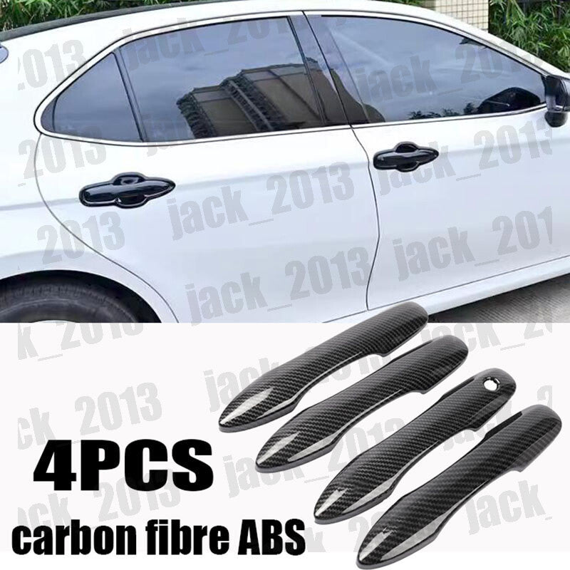 for TOYOTA for COROLLA 2019-2022 Carbon fibre ABS Door Handle Cover Trim Overlay Cap