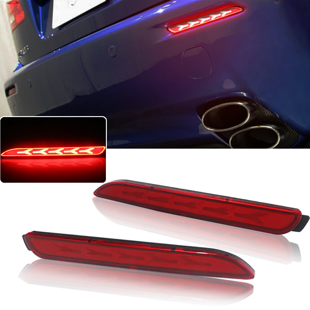 3D optical LED brilliant red light suitable for Lexus LED brake light taillight kit- v