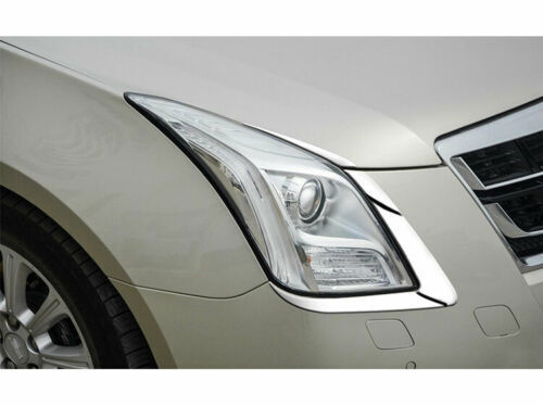 Chrome Front Headlight Lamp Strip Trim 4PCS Steel Fit for Cadillac XTS 2013-2017