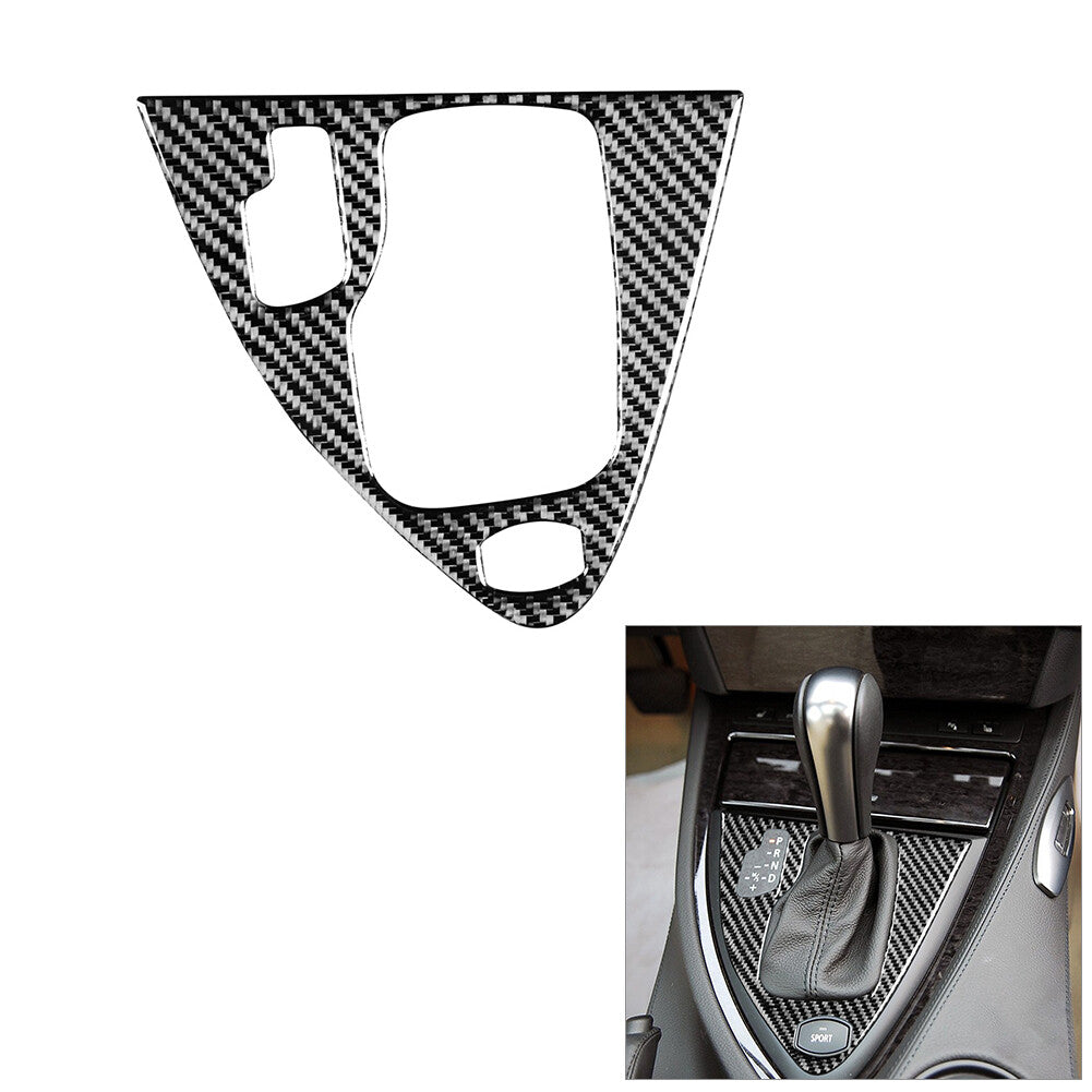 for BMW 6Series E63 E64 04-07 Carbon Fiber Automatic Gear Shift Panel Cover Trim
