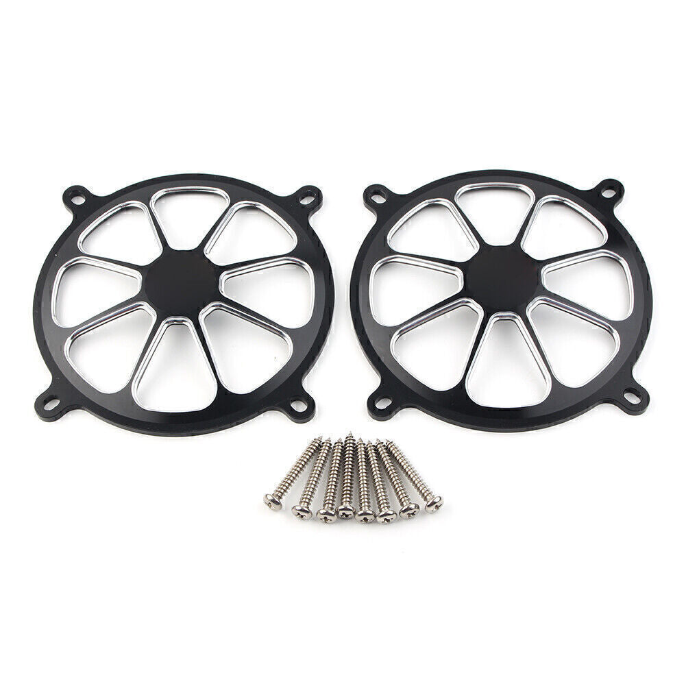 2x Audio Fairing Mount Front Speaker Trim Grill Cover Fit for Harley Touring 96-13 Q