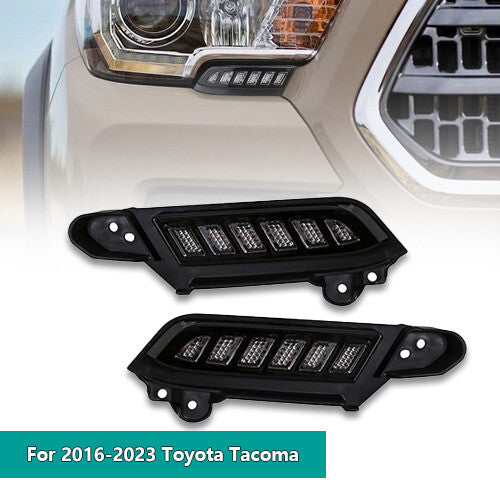 Suitable for Solod 1500 2016-2021 Smoke Front Grille White LED Light - v