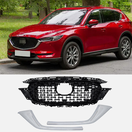 Front Upper Grille With Chrome Trim Set KSD450710A For 2022 2023 for Mazda CX5 CX-5 n