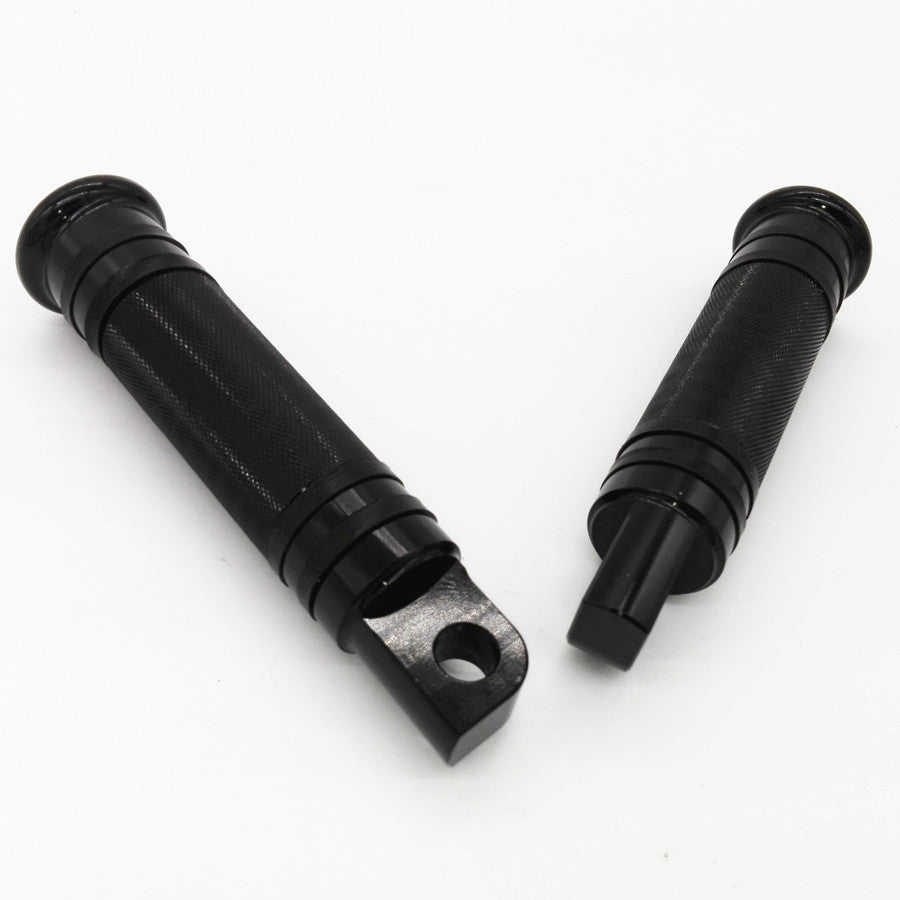 Black CNC Rear Front Foot Peg for Harley Touring Sportster Softail Dyna Q
